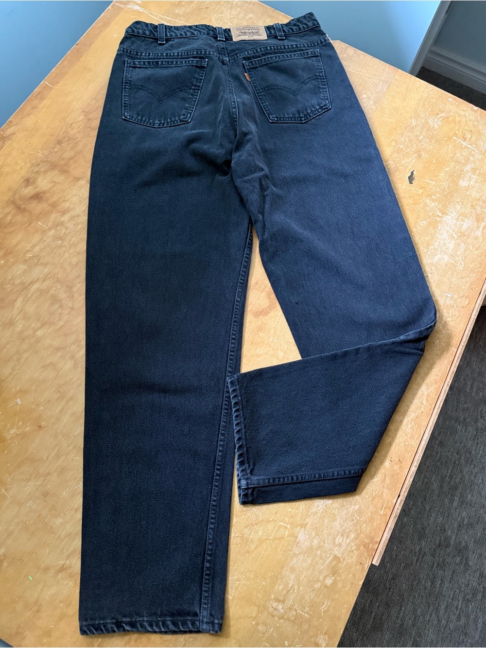 Vintage Levi’s 634 Orange Tab Black Jeans 34x32 Made in Canada 90s